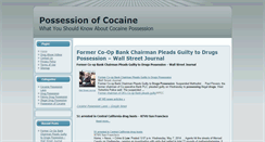 Desktop Screenshot of possessionofcocaine.com